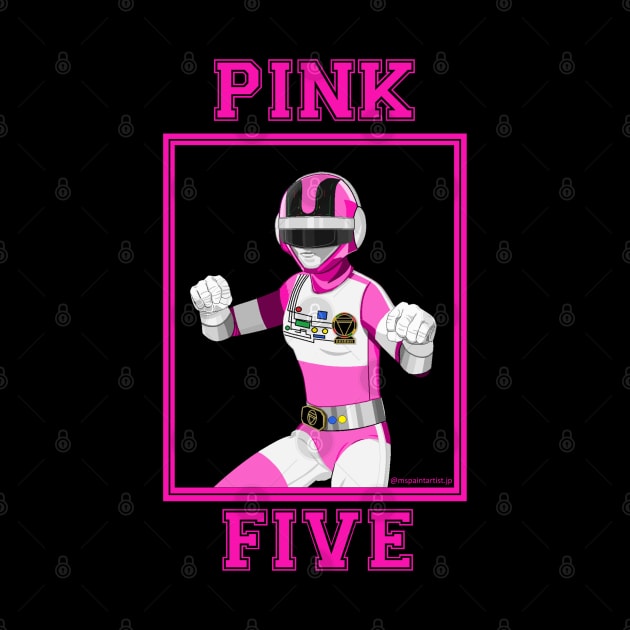 Pink Five by Zapt Art