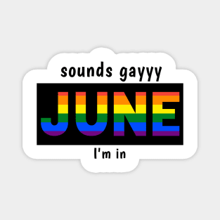 LGBTQ PRIDE JUNE Magnet