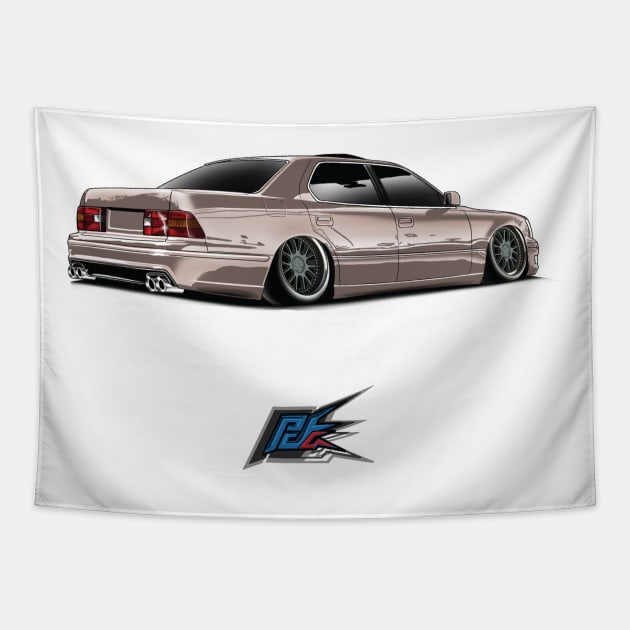 lexus ls400 gold Tapestry by naquash