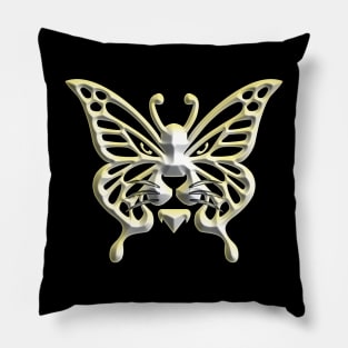 Wolf and butterfly 3d super soft blend drawing cute cool colorful Pillow