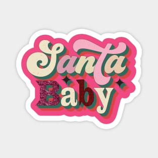 Santa Baby Vintage Christmas Magnet