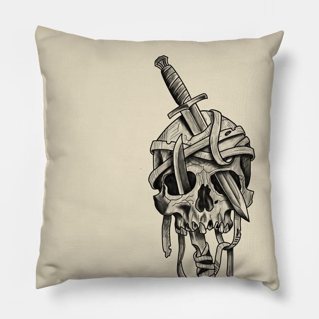 Pirate Skull Pillow by Moto-MotoMolina