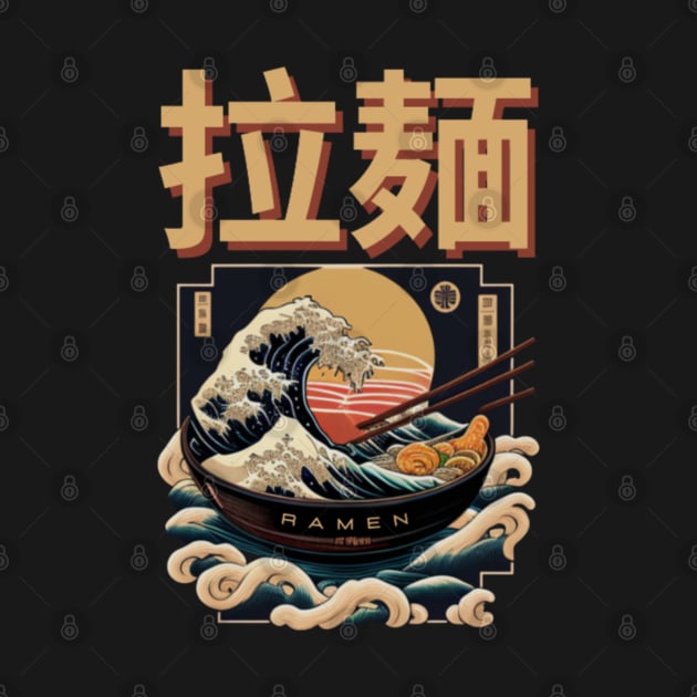 Ramen Japanese waves.