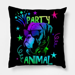 Boxer Dog Party Animal Pillow