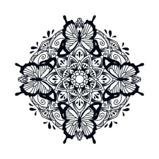 Butterfly Mandala Design T-Shirt