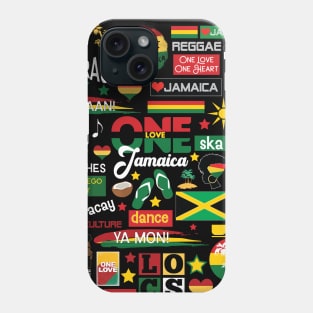 Jamaica One Love Culture Pattern Phone Case