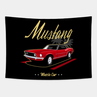 American Muscle Classic Car Tapestry