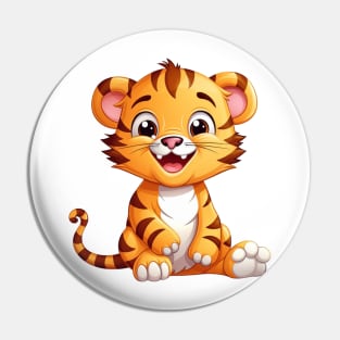 Tiger Cub’s Heartfelt Gaze – The Soul Tiger | Expressive Wildlife Art Pin
