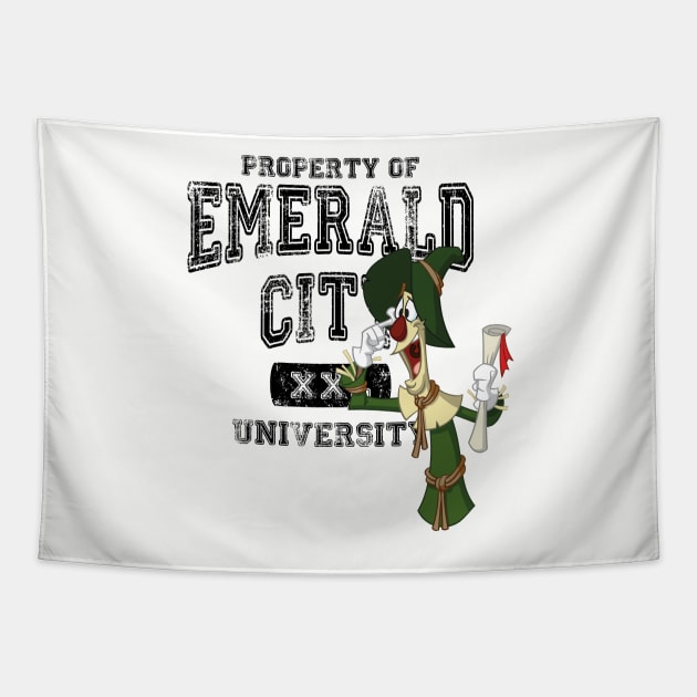 Emerald City University Tapestry by NSaabye