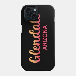 Arizona Glendale map arizona state usa arizona tourism Glendale tourism Phone Case