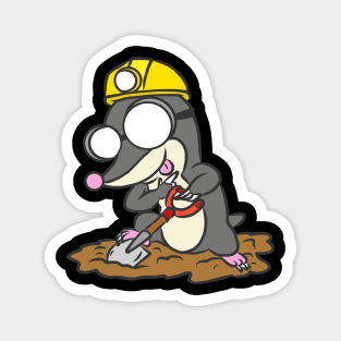 Mole Gardener Animal Funny Garden Gift Cool Magnet