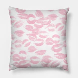 Coquette Pink Kisses Pillow