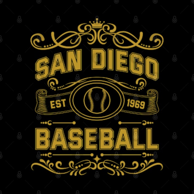 Vintage San Diego Baseball by carlesclan