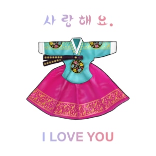 I Love You Hanbok T-Shirt