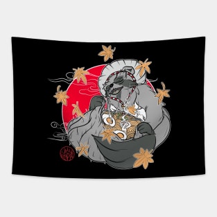 Tanuki and Japanese ramen Tapestry