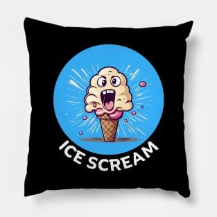 Ice Scream | Ice Cream Pun Pillow