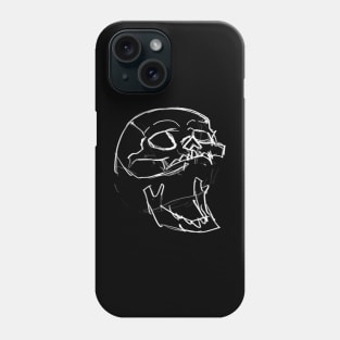 screaming skull Phone Case