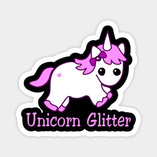 Lovely Baby Unicorn Glitter Costume Gift Magnet