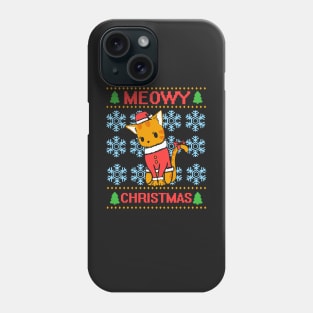 Meowy Christmas Phone Case