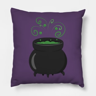 Bubbling Potion in a Cauldron Pillow