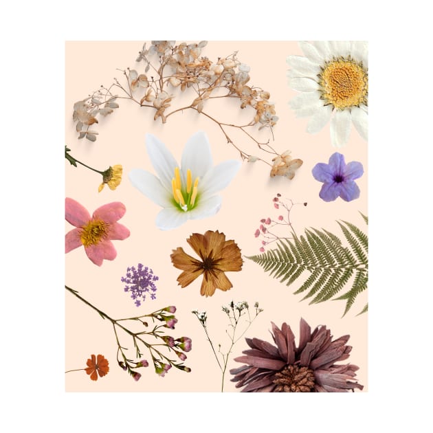 Beautiful Botany Collage - Light Peach by madiwestdal