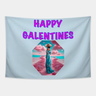 Lovely Galentines day card Tapestry