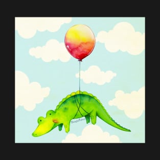 Alligator & Red Balloon T-Shirt