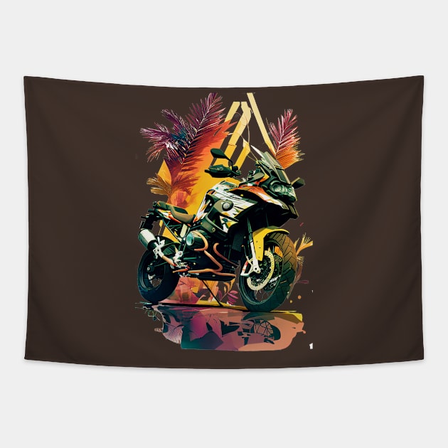 GS at sunset Tapestry by advmotoart