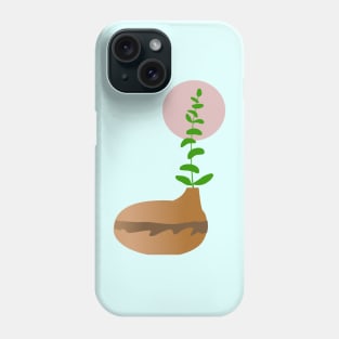 Brown Pot and Leaf Phone Case