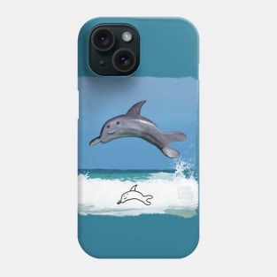 Diving Dolphin Phone Case