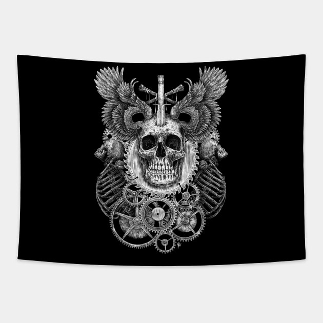 DEATH GEARS Tapestry by skowl