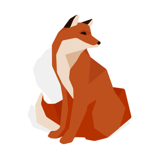 Polygonal Fox Geometric Fox Beautiful Colorful Abstract Fox Tote Teepublic
