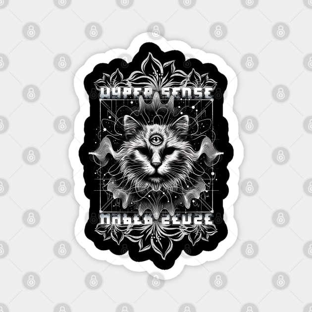 Occult Cat | Spiritual Cat | Spectral Cat Magnet by TheDensityLab