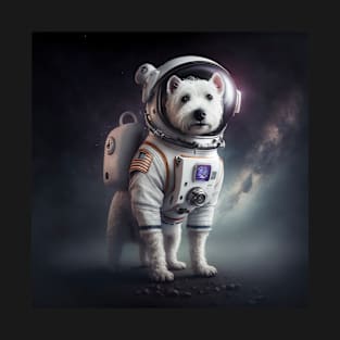 Blast Off to Space with Terrier Astronaut T-Shirt