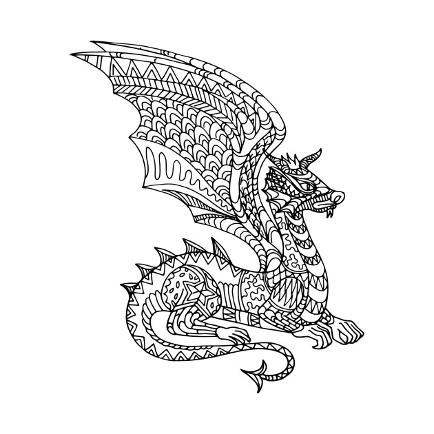 Dragon Mandala Svg Free