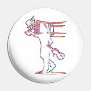 Tom Waits - Color Silhouette Pin