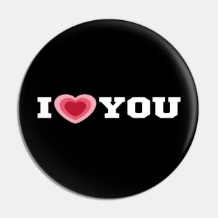 I Love You/I Heart You Shirt Pin