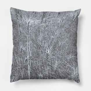 Wild wheat pencil sketch Pillow