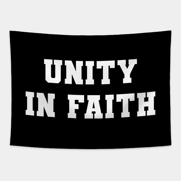 Islamic Quote Typography Unity in Faith Tapestry by Muslimory
