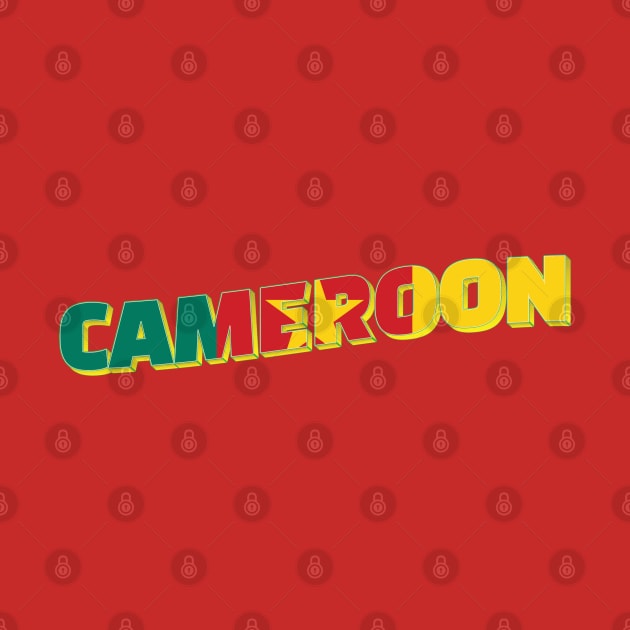 Cameroon Vintage style retro souvenir by DesignerPropo