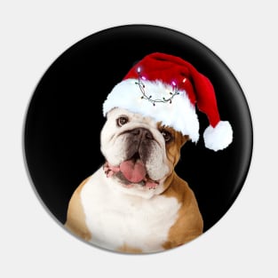 Bulldog Christmas T-shirt Pin