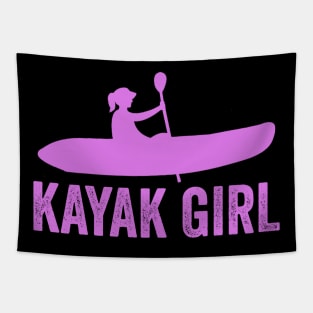 Kayak Girl Funny Womens Kayaking Tapestry