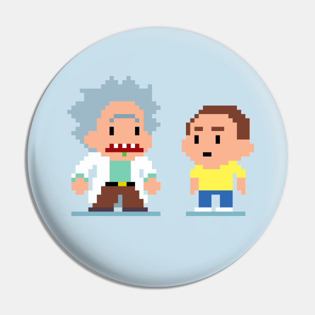 Rick And Morty Pixel Art Taito Style Rick And Morty Pin Teepublic De Polish your personal project or design with these rick and morty transparent png images, make it 158.01 kb. rick and morty pixel art taito style