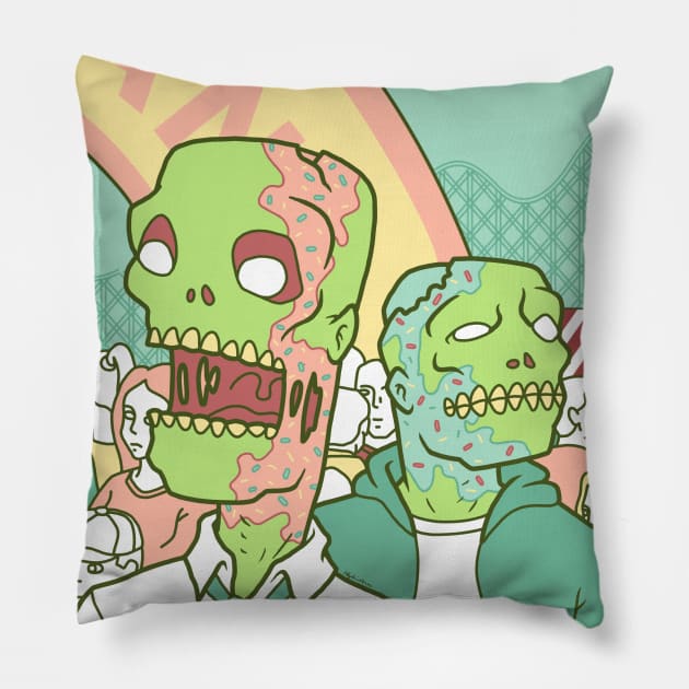 Zombies: At the Fairground Pillow by Tinka Collective