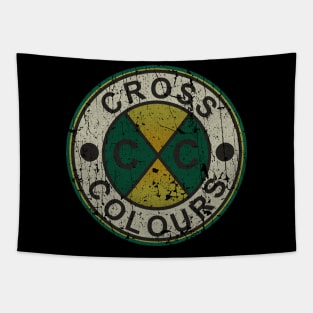 Increase D Peace cross colours 70s - VINTAGE RETRO STYLE Tapestry