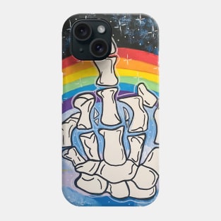 Trippy Skeleton Hand Phone Case