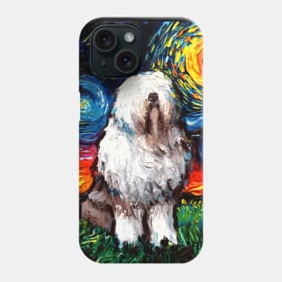 English Sheepdog Night Phone Case