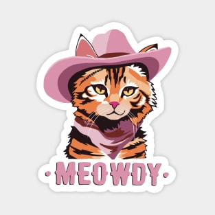 Meowdy cat Magnet