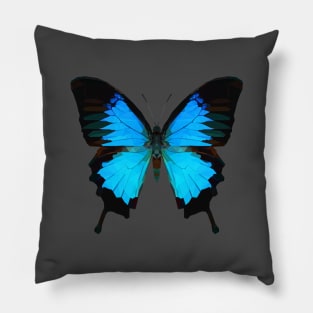 Blue Emperor Swallowtail Pillow