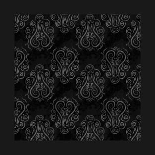 Dark Royal Ornament Pattern T-Shirt